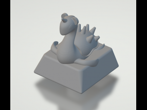 Key cap 1u row 1 3d print 3D 打印模型