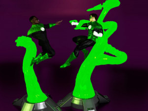 Green Lantern John and Hal Ready to Print 3D Принт Модель