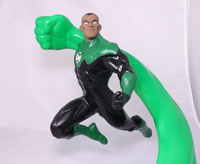 Green Lantern Ready to Print 3D 打印模型 .c4d .max .obj .3ds .fbx .stl .blend 