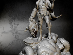 Hellboy Ready to Print Modelo de Impressão 3D