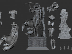 Huntress Ready to Print Modèles 3D en vedette