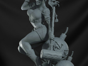 Harley Quinn Ready to Print 3D 프린트 모델