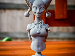 Harley Quinn Bust Ready to Print 3D Baskı Modeli