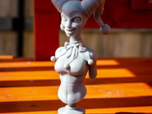 Harley Quinn Bust Ready to Print 3D Baskı Modeli