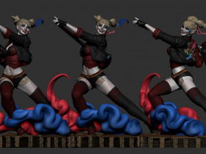 Harley Quinn Ready to Print 3D Baskı Modeli