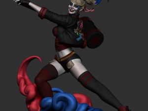 Harley Quinn Ready to Print 3D Baskı Modeli