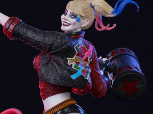 Harley Quinn Ready to Print 3D Baskı Modeli