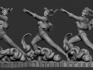 Harley Quinn Ready to Print 3D Baskı Modeli