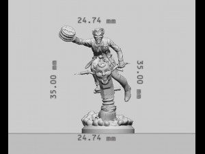 Joker Miniature 3D 프린트 모델
