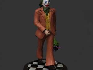 Joker Clown with Roses 3D Print Model