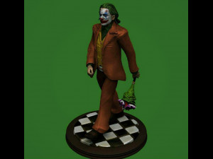 Joker Clown with Roses 3D Print Model
