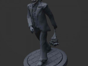 Joker Clown with Roses 3D Print Model
