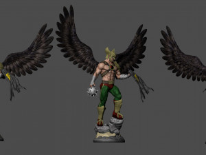 Hawkman Statue 3Dプリントモデル