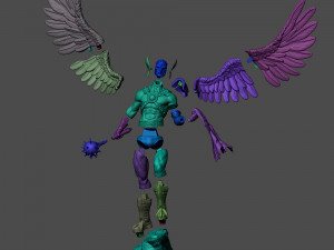 Hawkman Statue 3Dプリントモデル