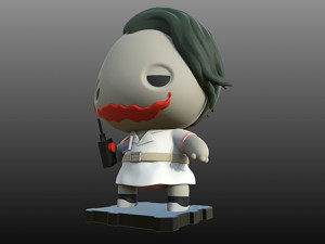 The Dark Knight Nurse Joker 3D प्रिंट मॉडल