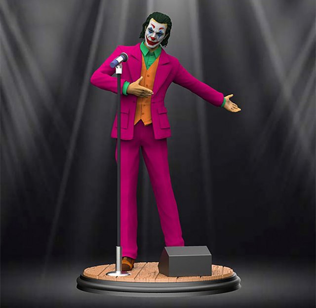 Joker Figurines 3Dプリントモデル .c4d .max .obj .3ds .fbx .stl .blend