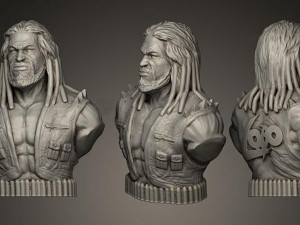 Lobo Bust 3Dプリントモデル