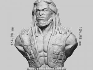 Lobo Bust 3Dプリントモデル