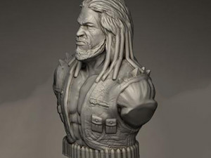 Lobo Bust 3Dプリントモデル