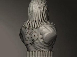 Lobo Bust 3Dプリントモデル