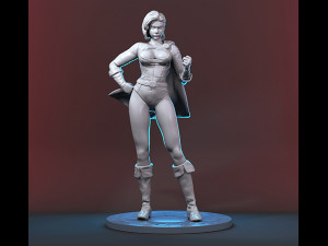 Power Girl Figure 3D Print Model