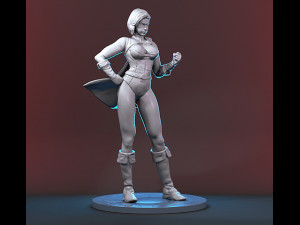 Power Girl Figure Modelo de Impressão 3D