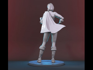 Power Girl Figure Modelo de Impressão 3D
