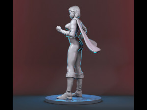Power Girl Figure Modelo de Impressão 3D