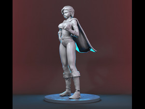Power Girl Figure Modelo de Impressão 3D