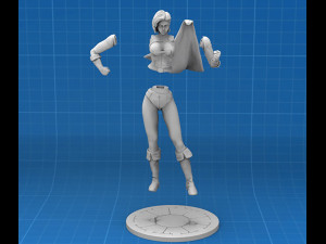 Power Girl Figure Modelo de Impressão 3D