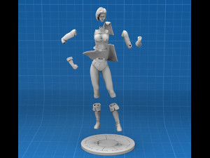Power Girl Figure Modelo de Impressão 3D
