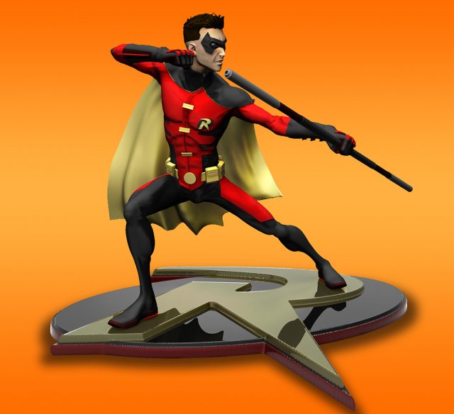 Robin Statues 3Dプリントモデル .c4d .max .obj .3ds .fbx .stl .blend 