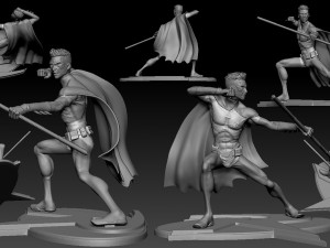 Robin Statues 3Dプリントモデル
