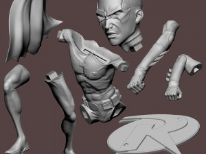 Robin Statues 3Dプリントモデル