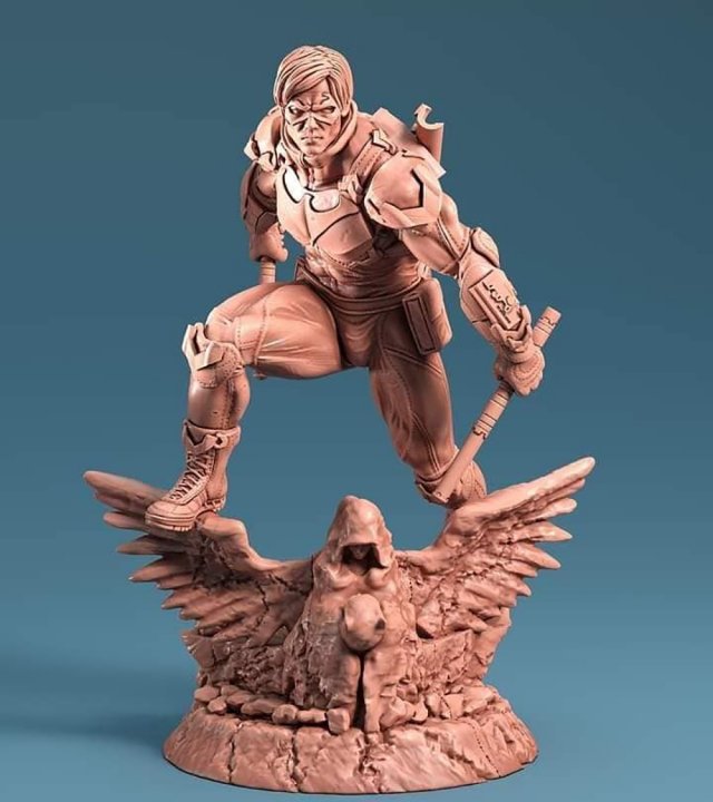 Nightwing Figures 3D Print Model .c4d .max .obj .3ds .fbx .stl .blend 