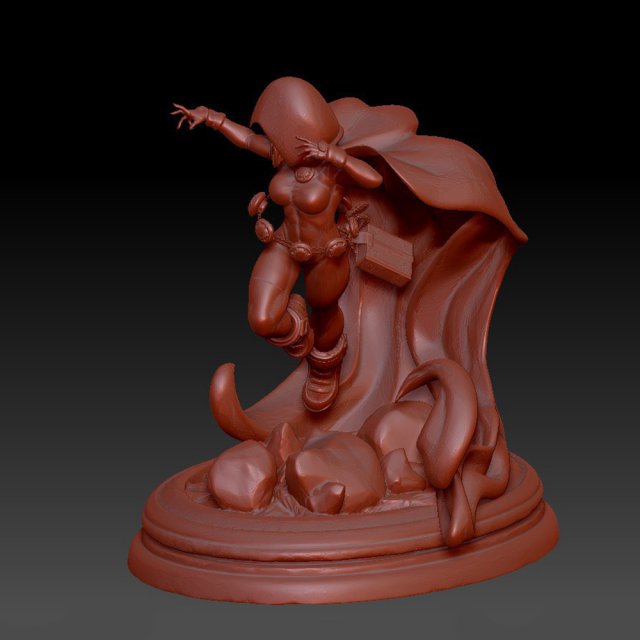 Raven Statues Modelo de Impressão 3D .c4d .max .obj .3ds .fbx .stl .blend