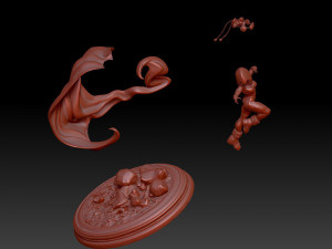 Raven Statues Modelo de Impressão 3D