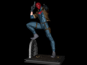 Red Hood Injustice 3Dプリントモデル