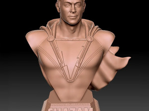 Shazam Bust 3D Print Model