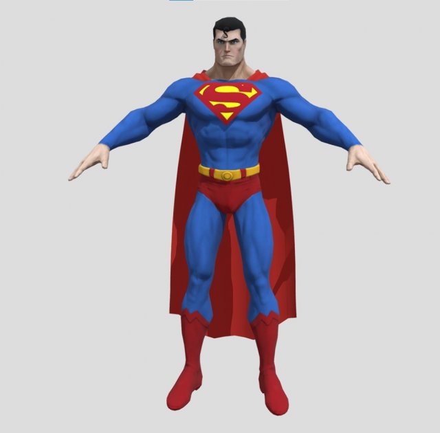 Superman Statues 3D Принт Модель .c4d .max .obj .3ds .fbx .stl .blend 