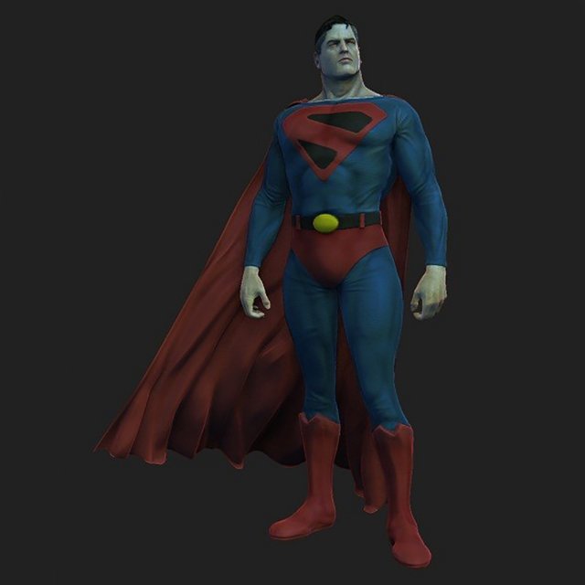 Superman Figures 3D 프린트 모델 .c4d .max .obj .3ds .fbx .stl .blend 