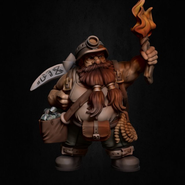 Baldur the Adventurer Modèles 3D en vedette .c4d .max .obj .3ds .fbx .stl .blend 