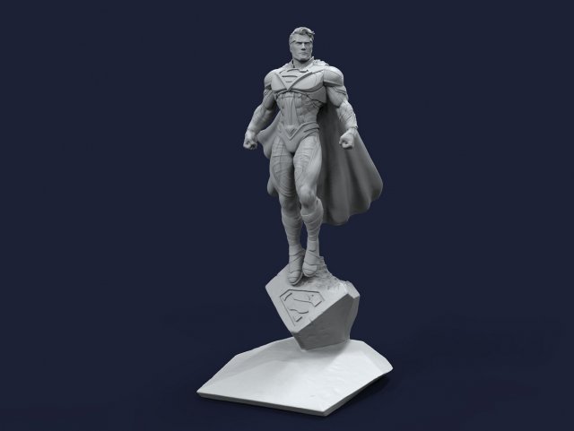 Superman Modelo de impresión 3D .c4d .max .obj .3ds .fbx .stl .blend