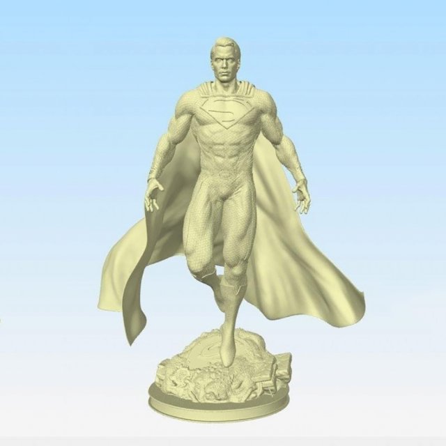 Superman Man of Steel 3D 打印模型 .c4d .max .obj .3ds .fbx .stl .blend 