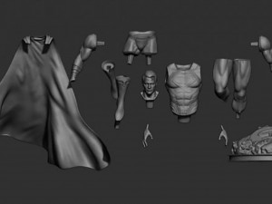 Superman Man of Steel 3D 打印模型