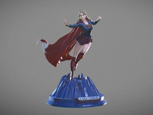 Supergirl 3D Baskı Modeli