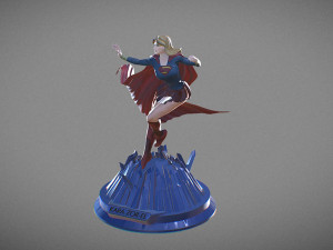 Supergirl 3D Baskı Modeli