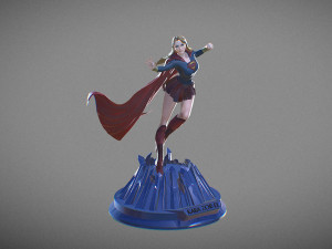 Supergirl 3D Baskı Modeli