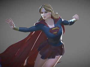 Supergirl 3D Baskı Modeli