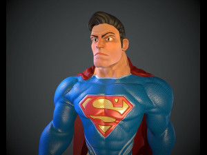 Superman Catoon Style Modello di stampa 3D